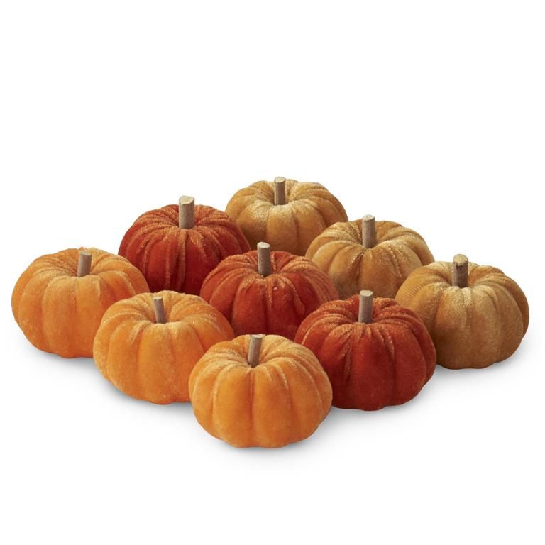 Asst. 2.5" Velvet Filler Pumpkin