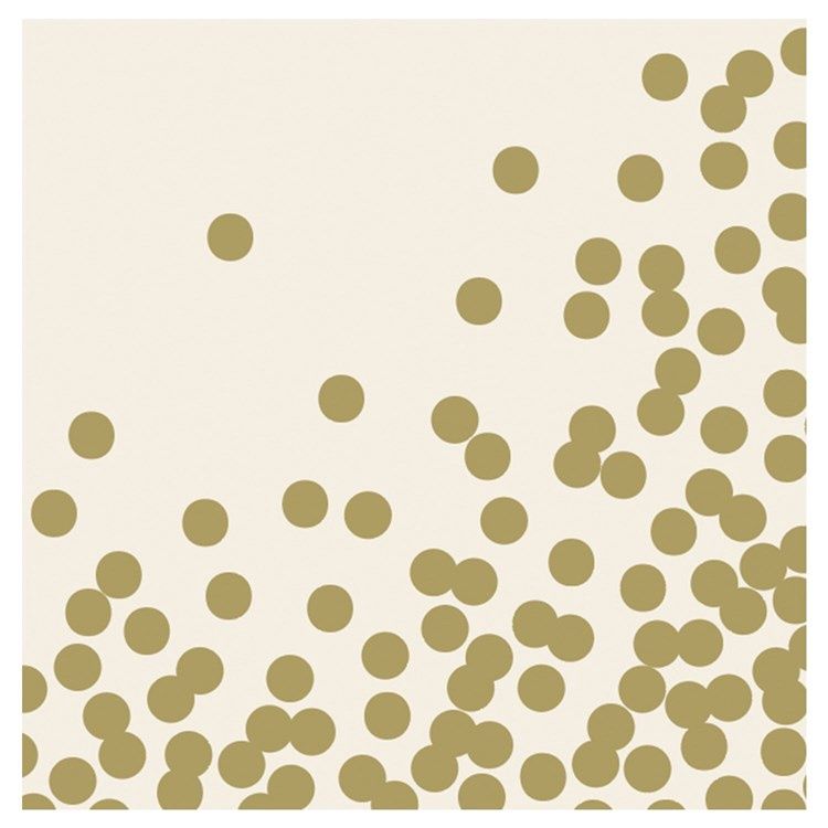 Gold Confetti Cocktail Napkin