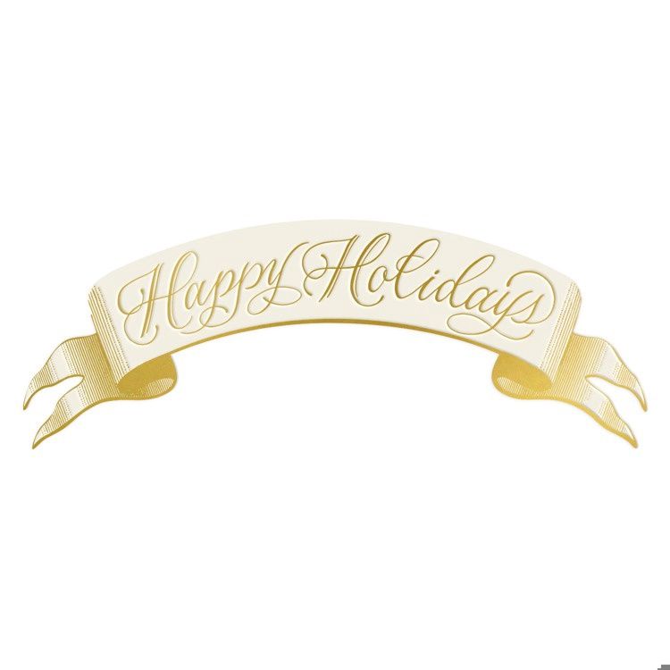 Happy Holidays Banner Table