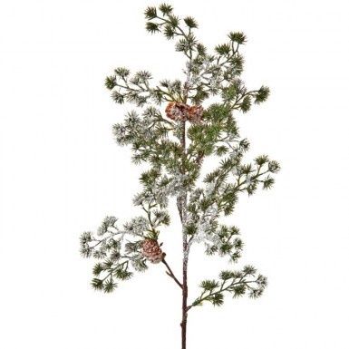 Snow Pine Cone Spray 24"