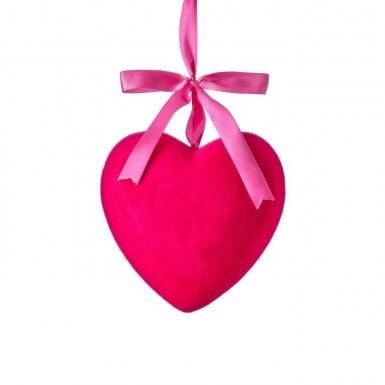 Heart Hanging Ornament- Pink