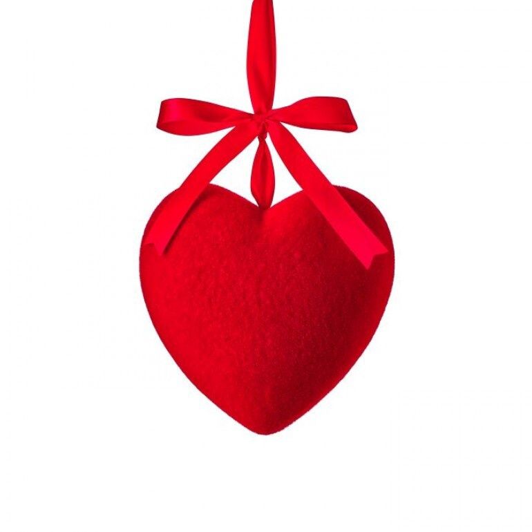 Heart Hanging Ornament- Red