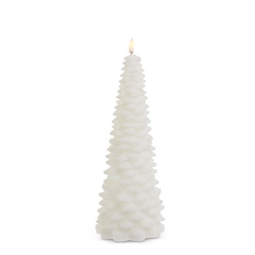 White Tree Candle 10"