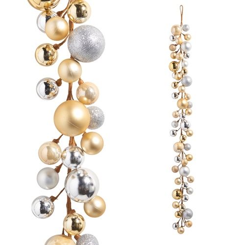4' Champagne Ball Garland