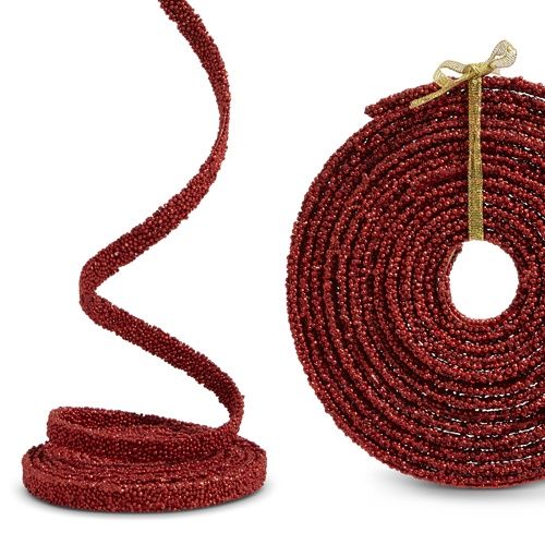 15' Red Beaded Garland
