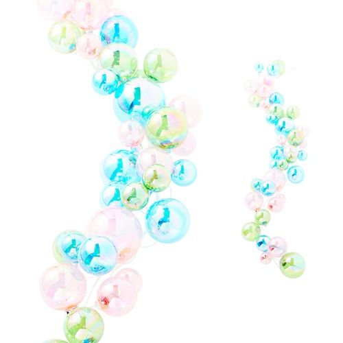 4' Bright Iridescent Ball Garland