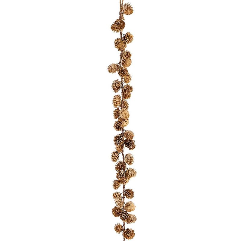 4' Iced Pinecone Garland  Brown