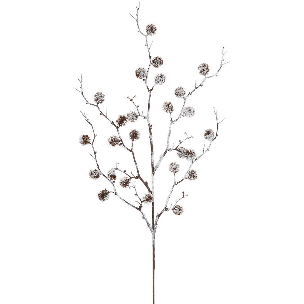 30" Snowed Thistle Spray -Brown