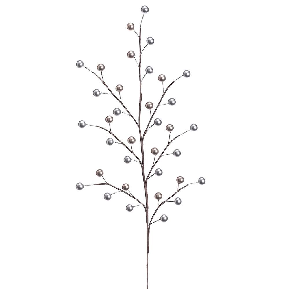 19" Berry Spray- Silver