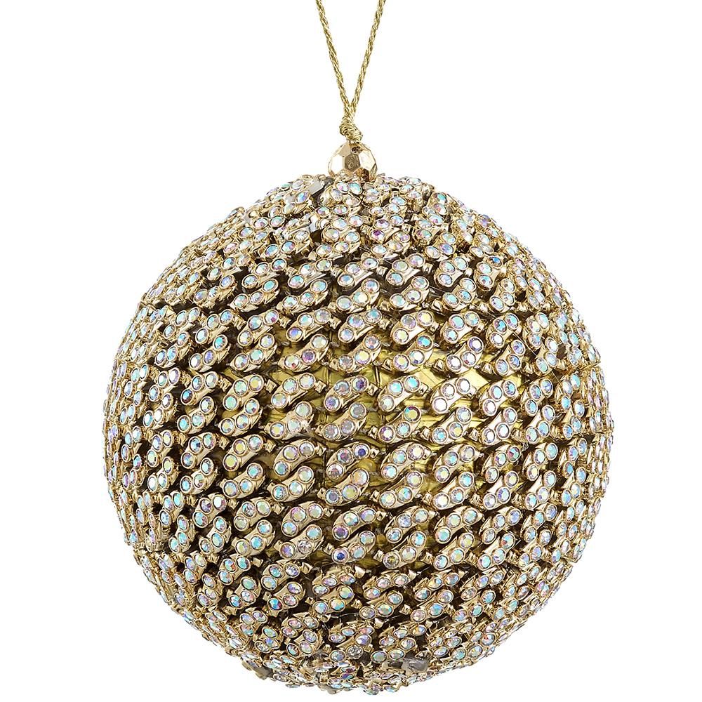 4" Diamond Ball Ornament