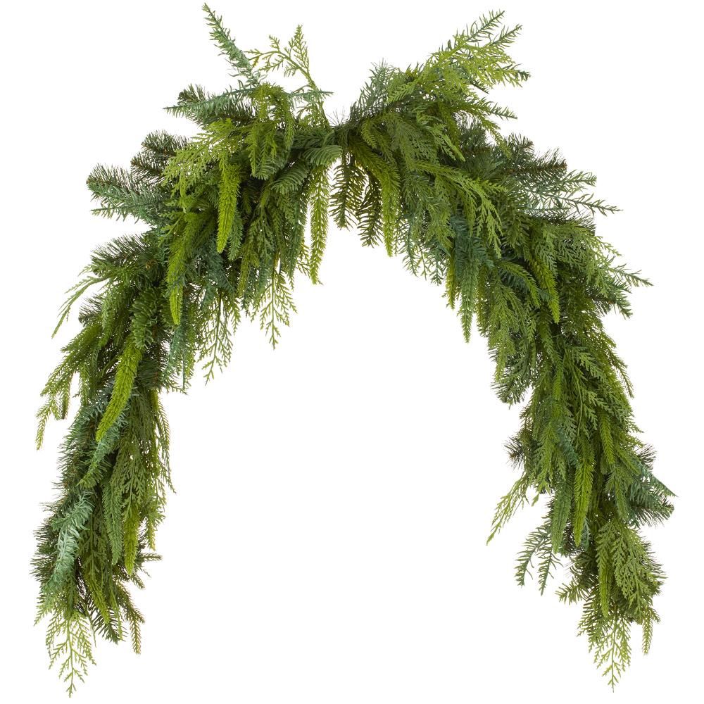 5' Soft PE Cedar Mixed Pine Garland