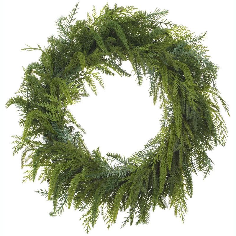 25" Soft Touch Cedar Mixed Pine Wreath