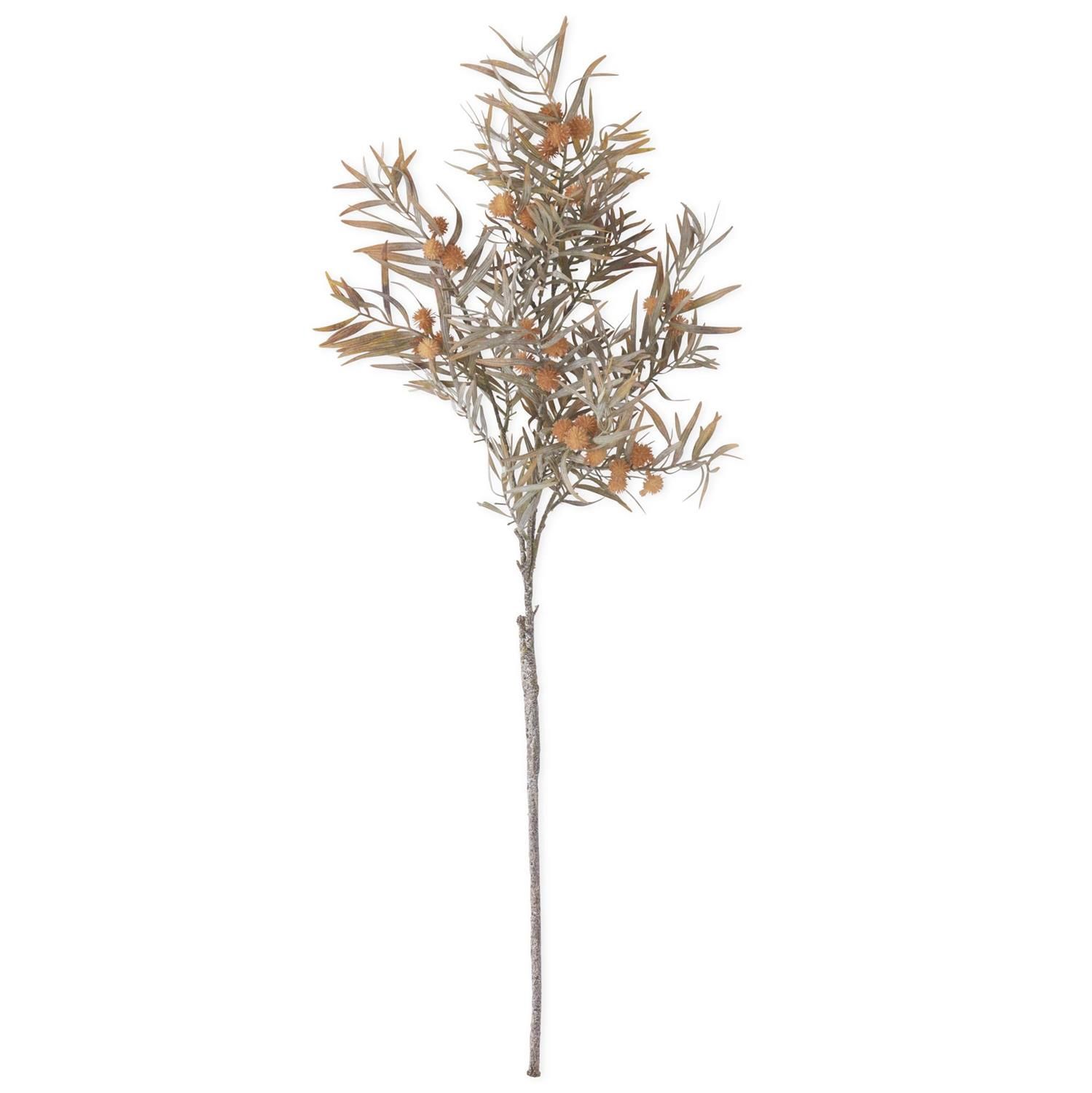 35" Light Brown Thistle &amp; Reed Spray
