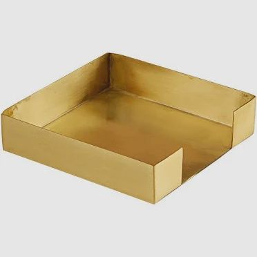 Cocktail Napkin Holder -Brass
