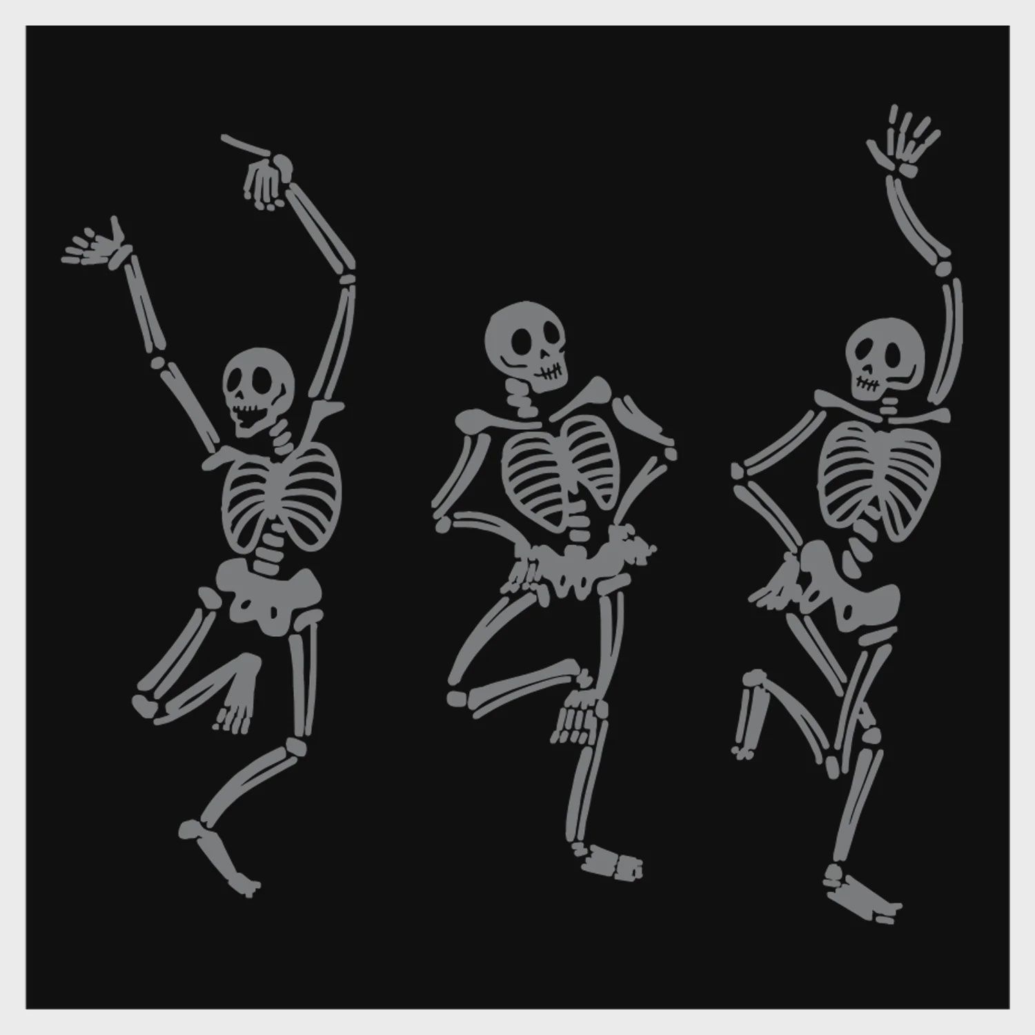 Skeleton Dance Cocktail Napkin