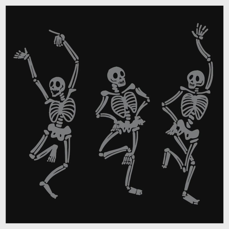 Skeleton Dance Cocktail Napkin