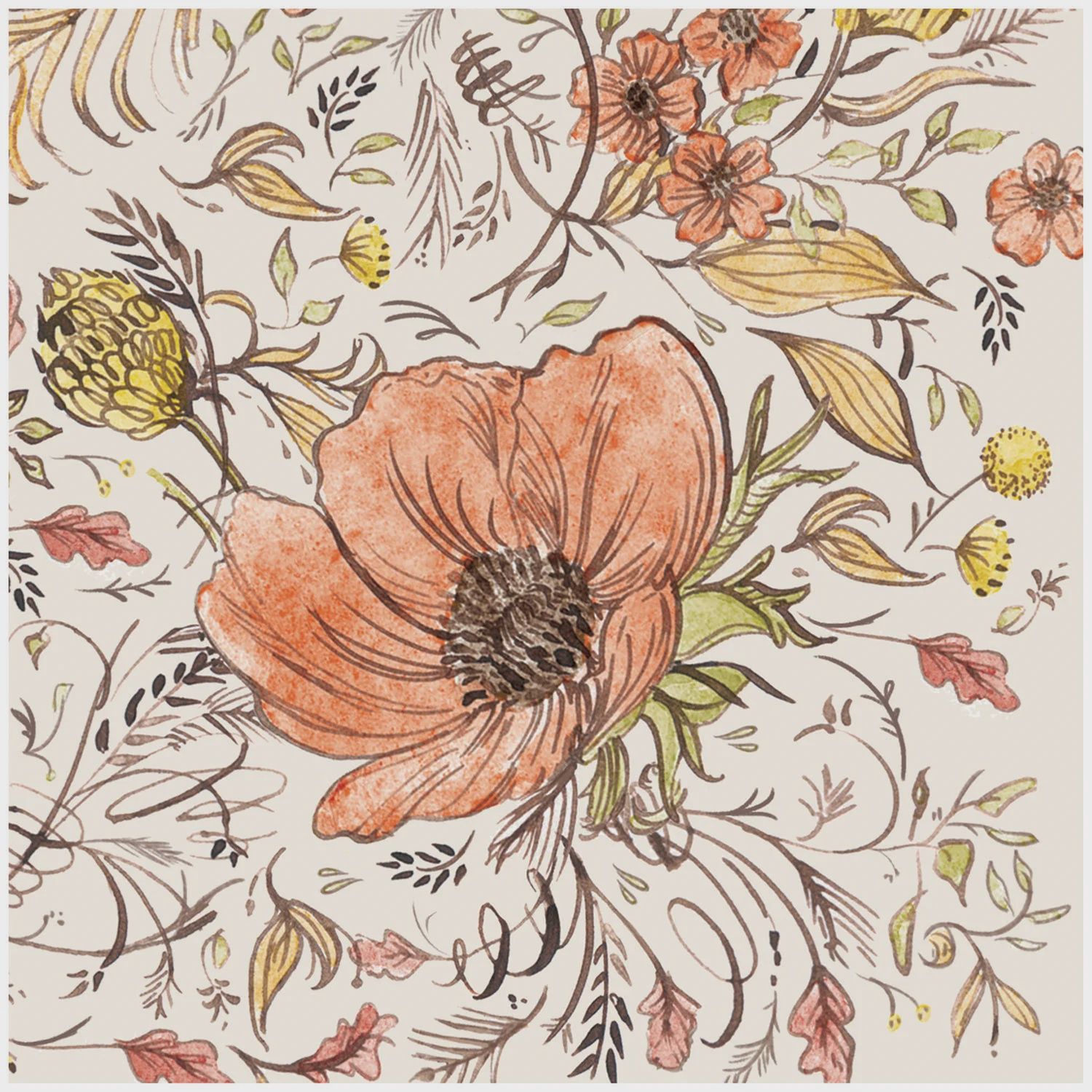 Autumn Arrangement Cocktail  Napkin