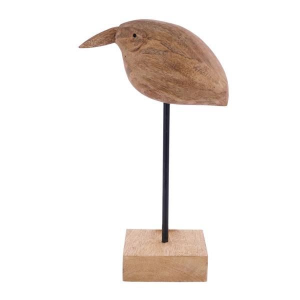 12.5" Wood Bird w/Stand