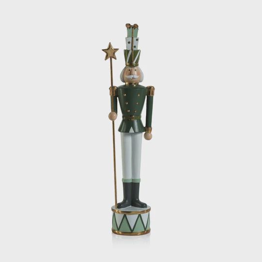 Green Nutcracker Soldier with Star