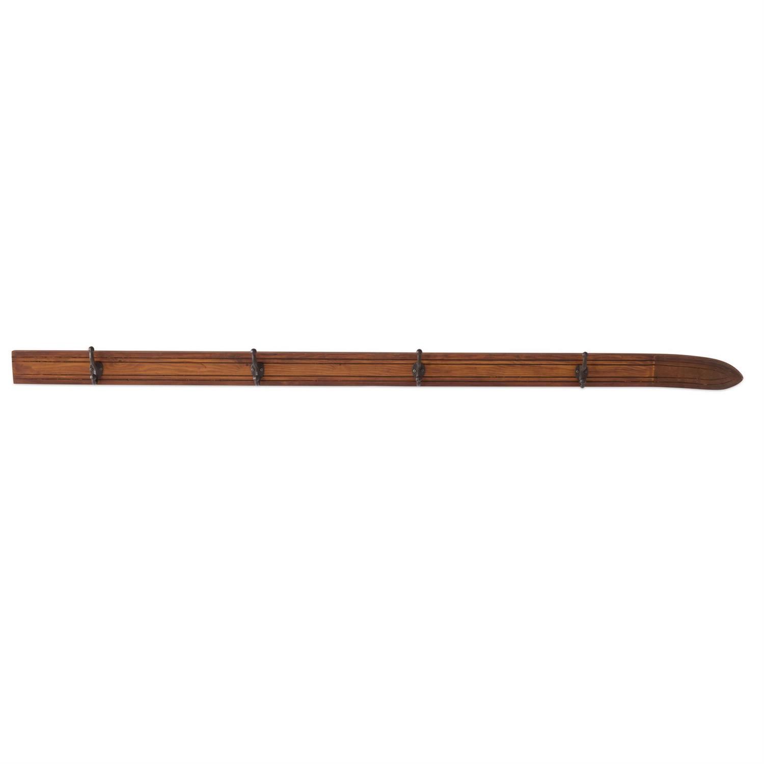 Wooden Ski Coat Rack