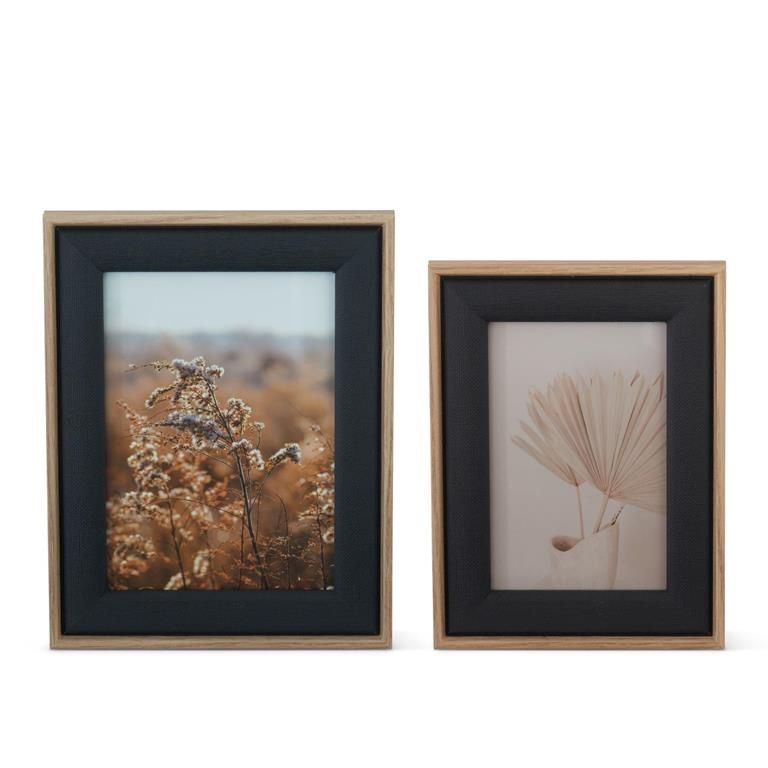 Black Linen Photo Frame LG