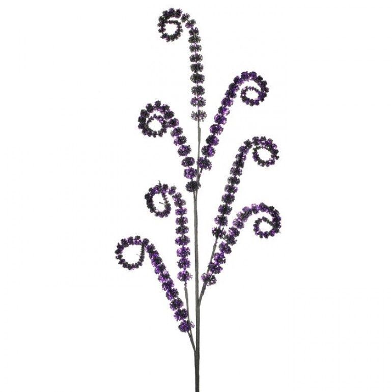 33" Sequin Scroll Spray- Purple