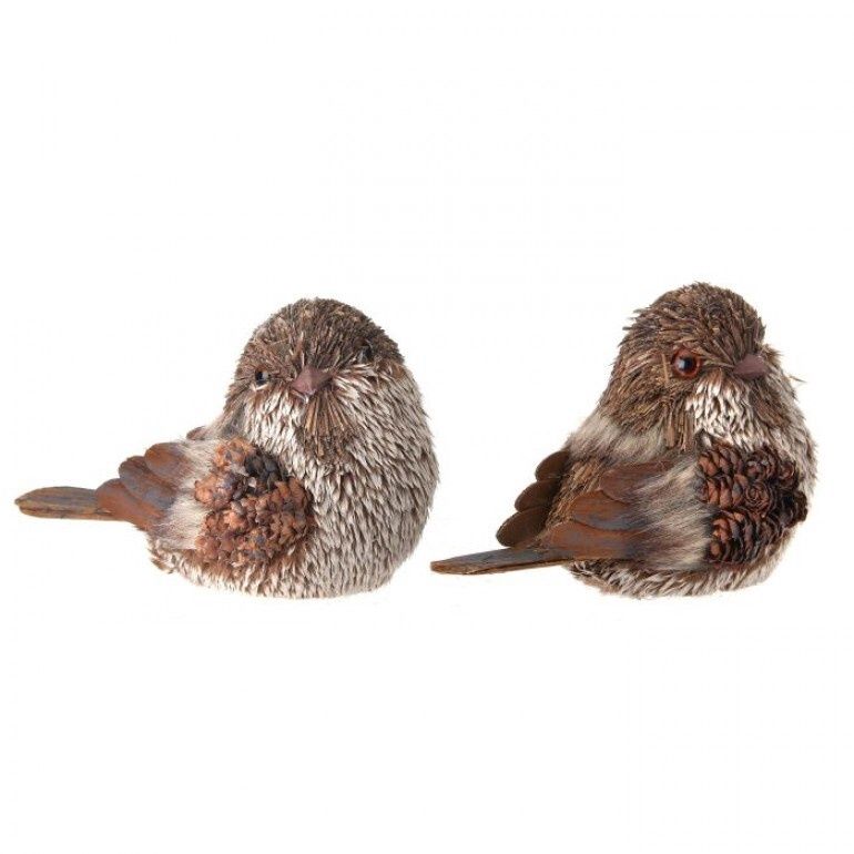 5.5" FUR/SISAL/CONE BIRD