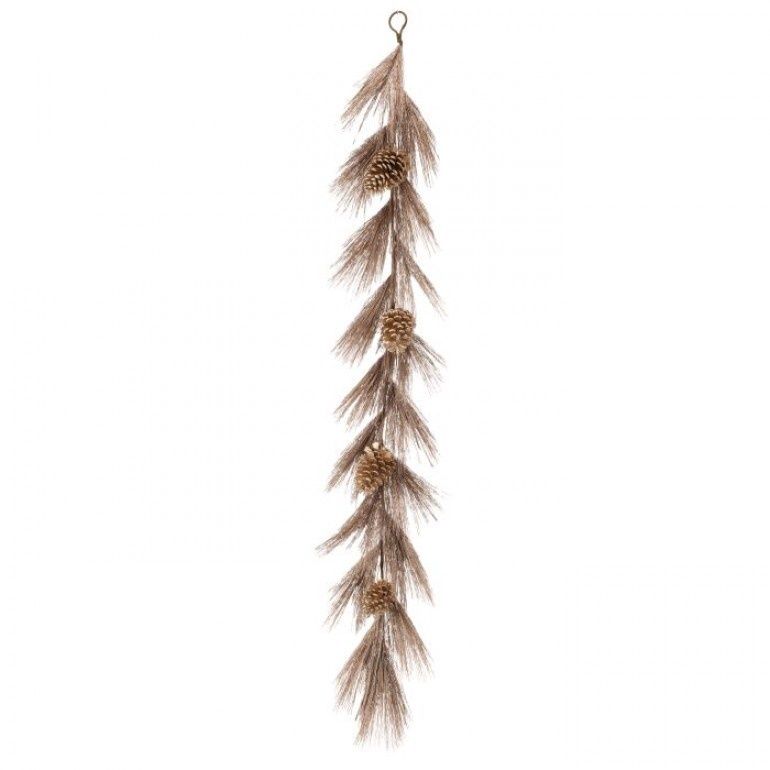 60" METALLIC LONG NEEDLE PINE GARLAND