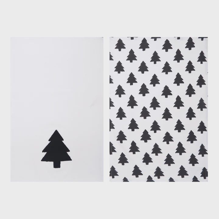Black and White Forest Towel
