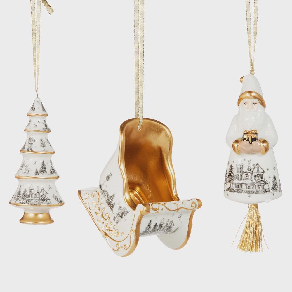 5.5" Toile Ornaments