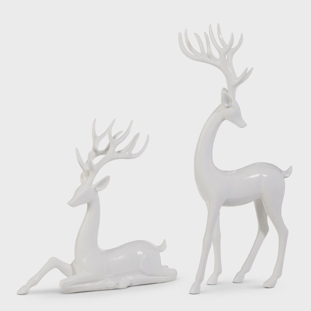14.5" White Deer