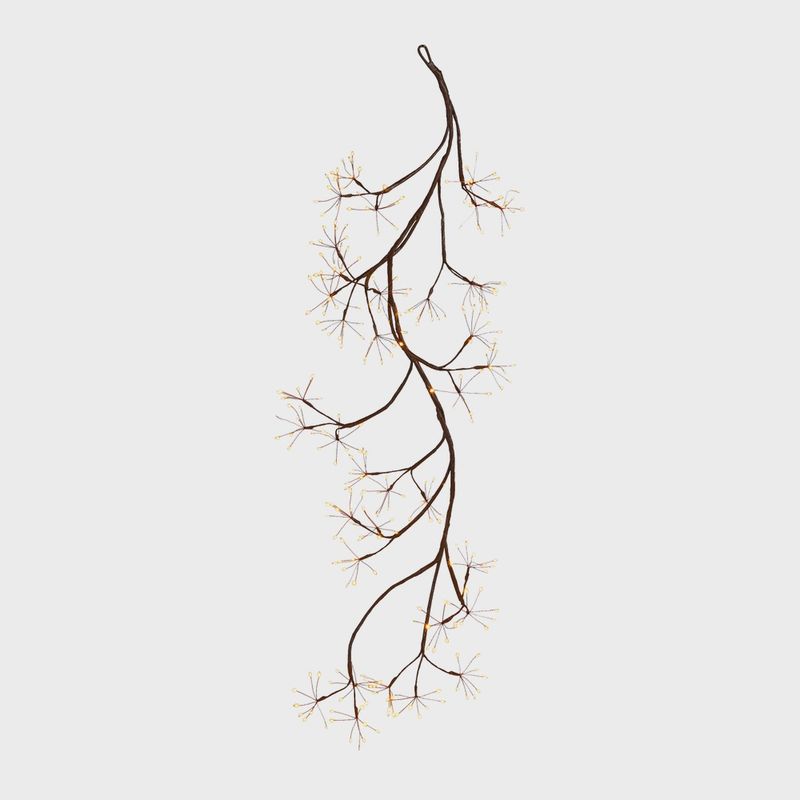 5' Brown Fairy Light Tape Pod Garland