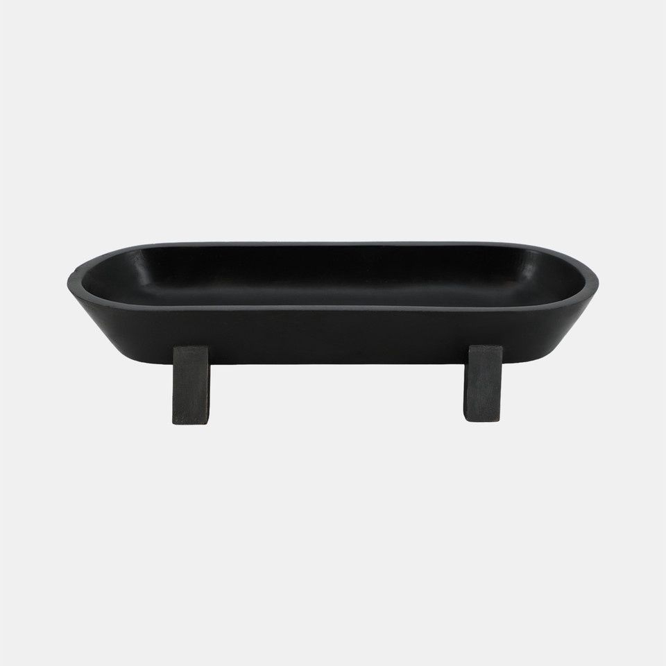15" Footed Oval Bowl