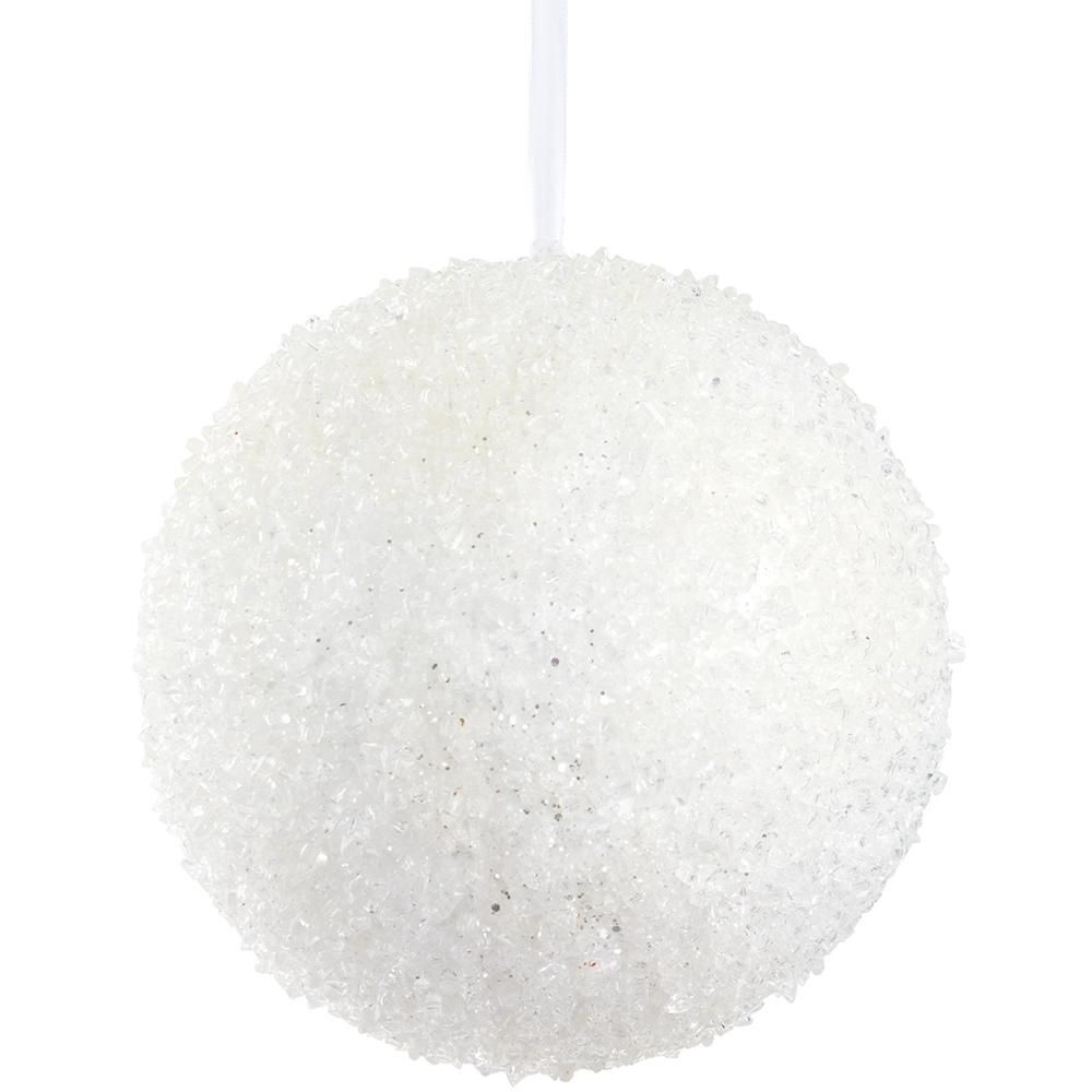 8"ICED BALL ORNAMENT