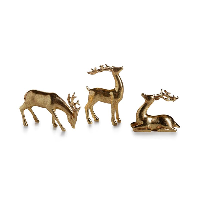 Gold Reindeer-deco