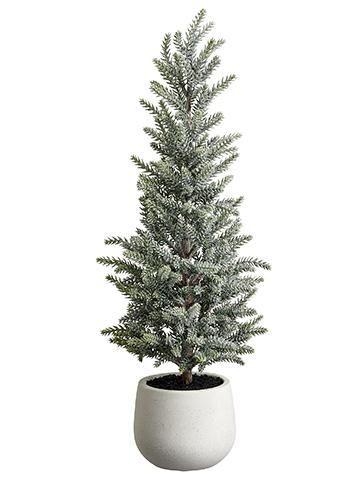 22" glitter pine tree