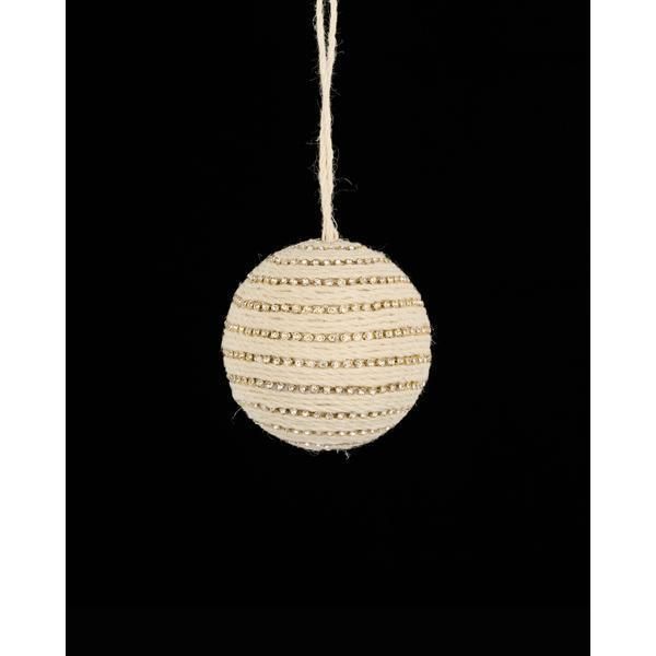 Diamond Chain Ball Orn. 4.25"