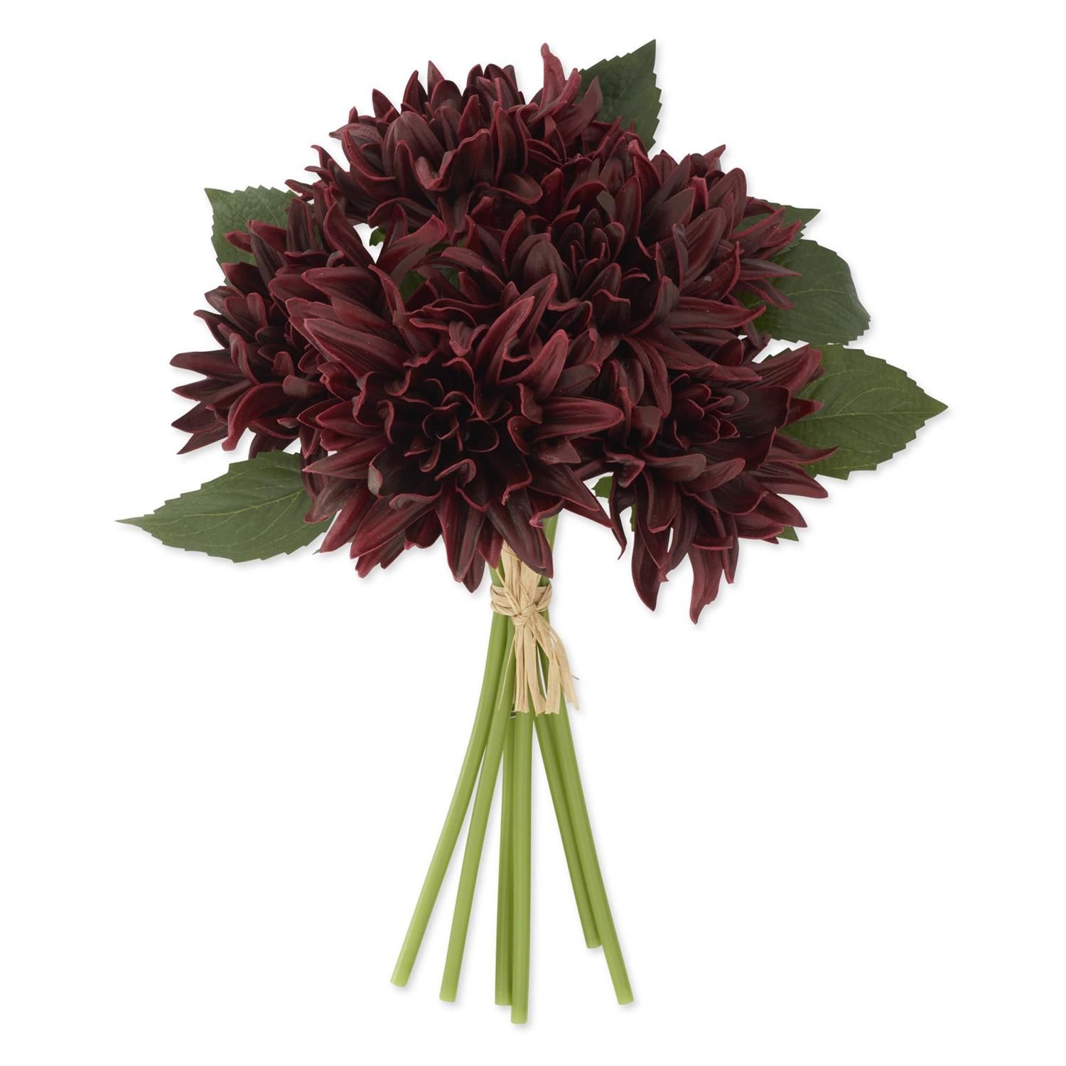 12" Burgundy Dahlia Bundle