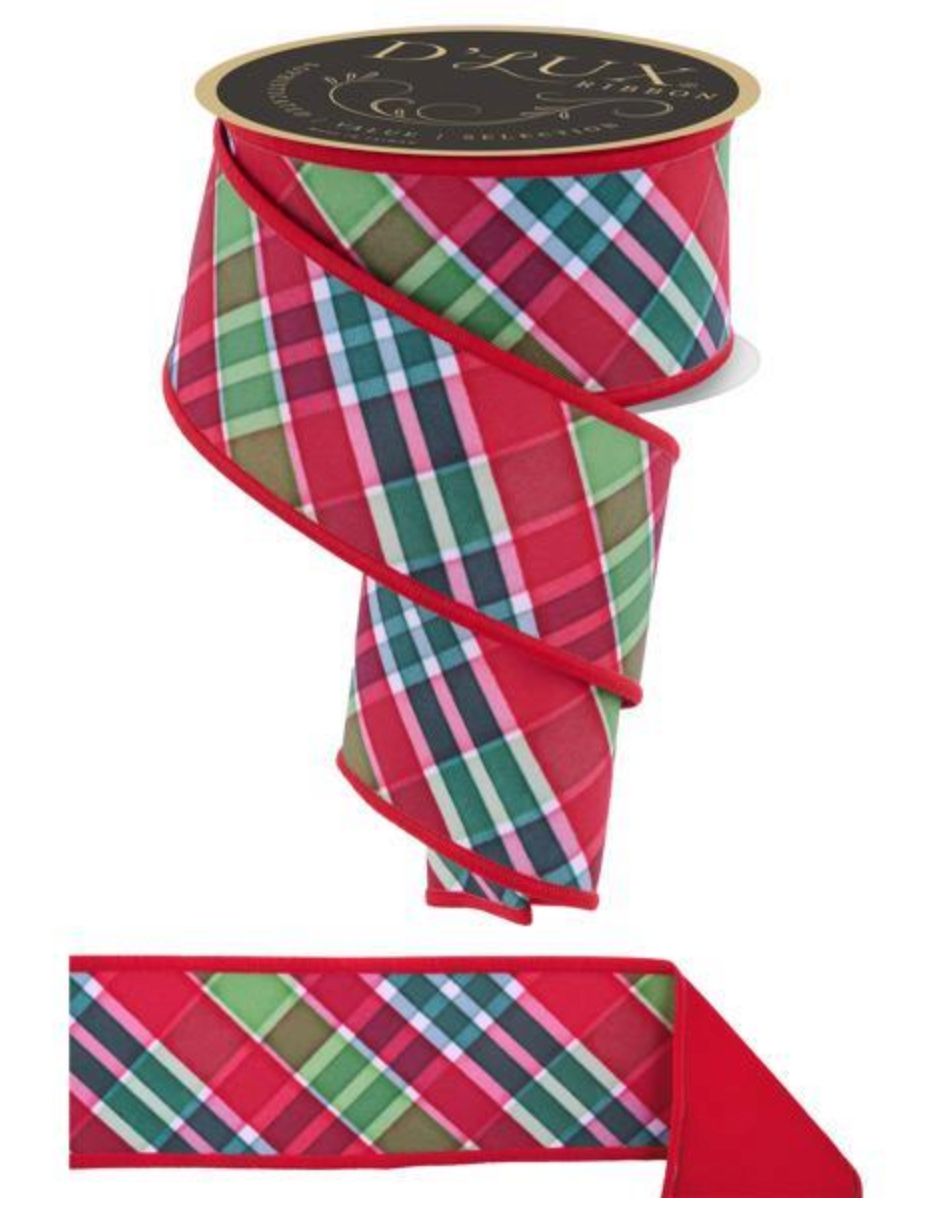2.5"X10YD Bold Plaid
