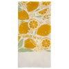 FRUIT BASKET TEA TOWELS  LEMON