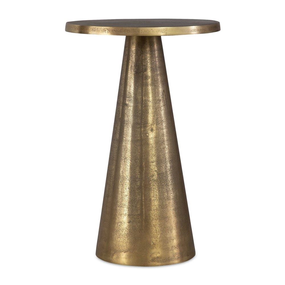 Round Accent Table Gold