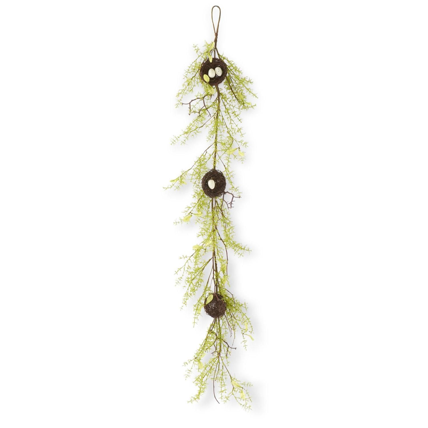 59" Twig Bird Nest Garland