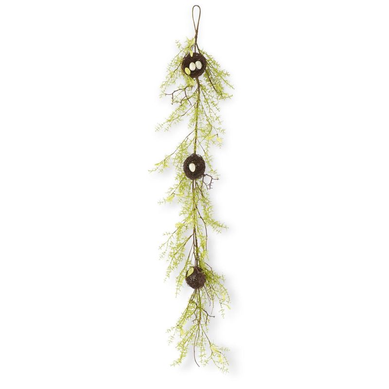 59" Twig Bird Nest Garland