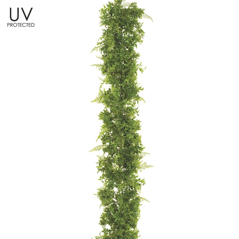 Fern/Eucal. 6' Garland UV