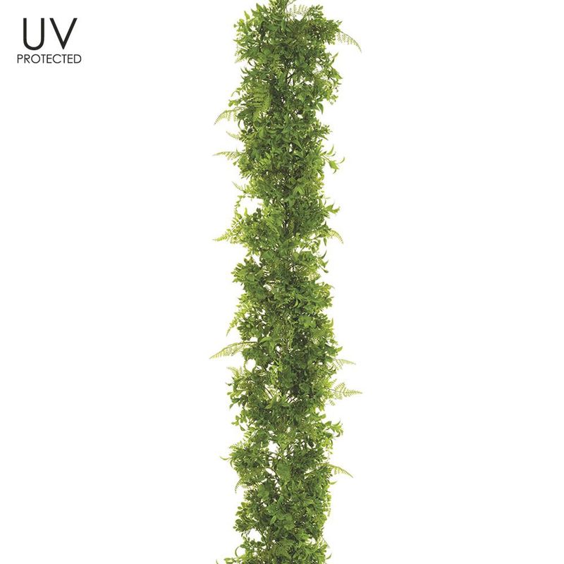 Fern/Eucal. 6' Garland UV