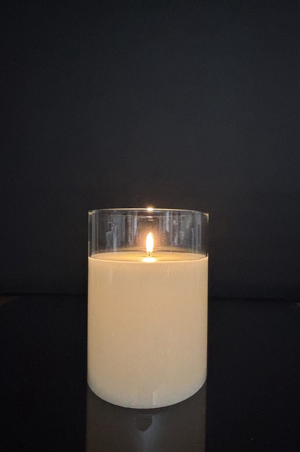 RAD. PILLAR CANDLE  IVORY 5.75x7
