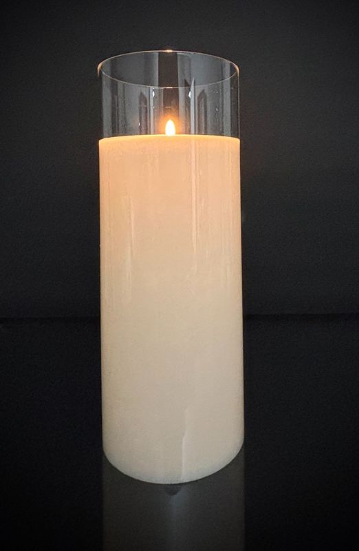 RAD. EMPIRE PILLAR, IVORY  6x15.25"