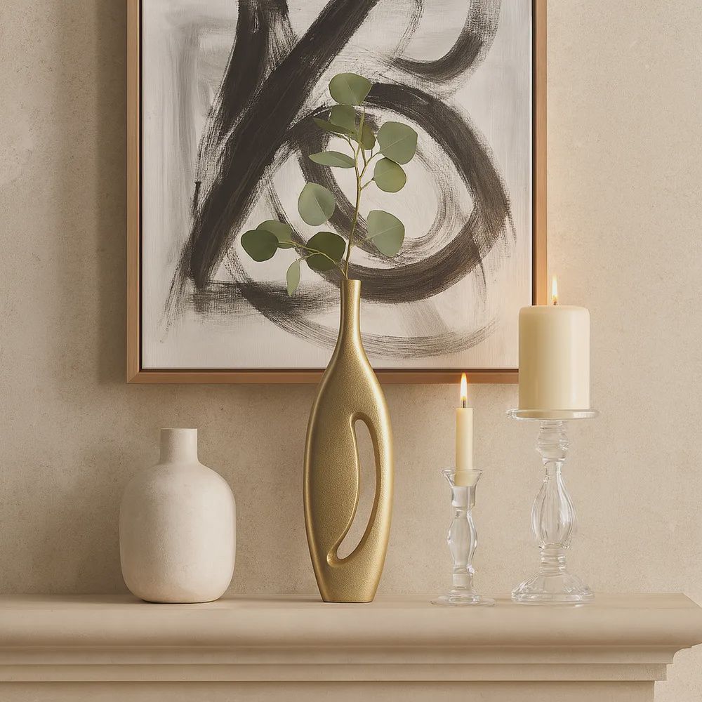 23" CARRON CHAMPAGNE VASE