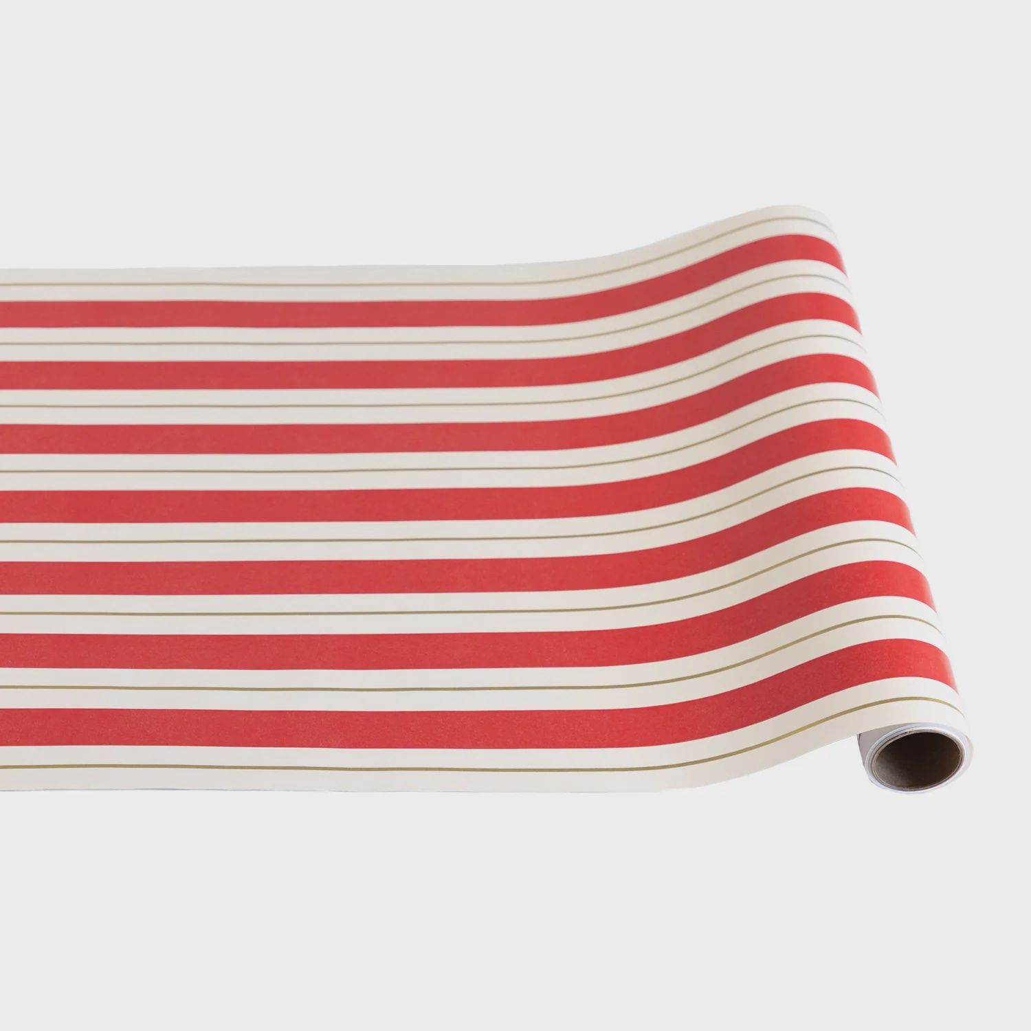 Red &amp; Gold Awning Stripe Runner
