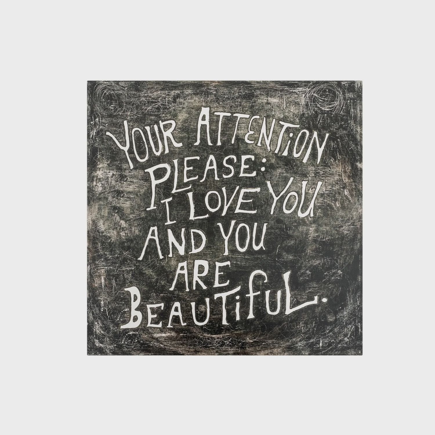 12" Your Attention Please Art Poster